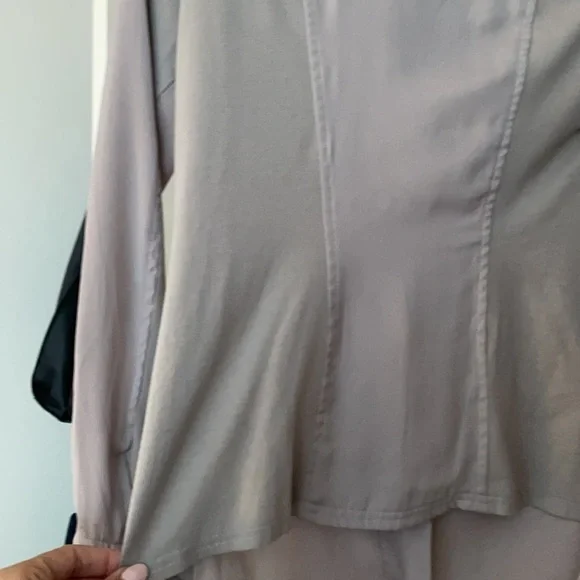 Gray Beaded Drape Blouse - Picture 5 of 5